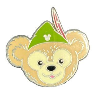 Disney Duffy Trading Pin Peter Pan Teddy Bear Hidden Mickey Lapel Pin Brooch Pin